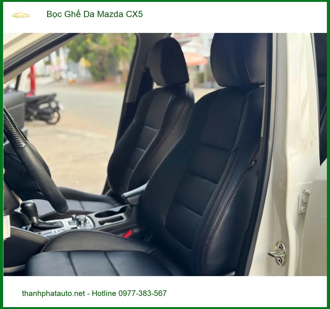Anh Phát bọc ghế da Mazda CX5 tại Quận 11 để khoang xe sạch và sang trọng hơn ảnh thực tế 2