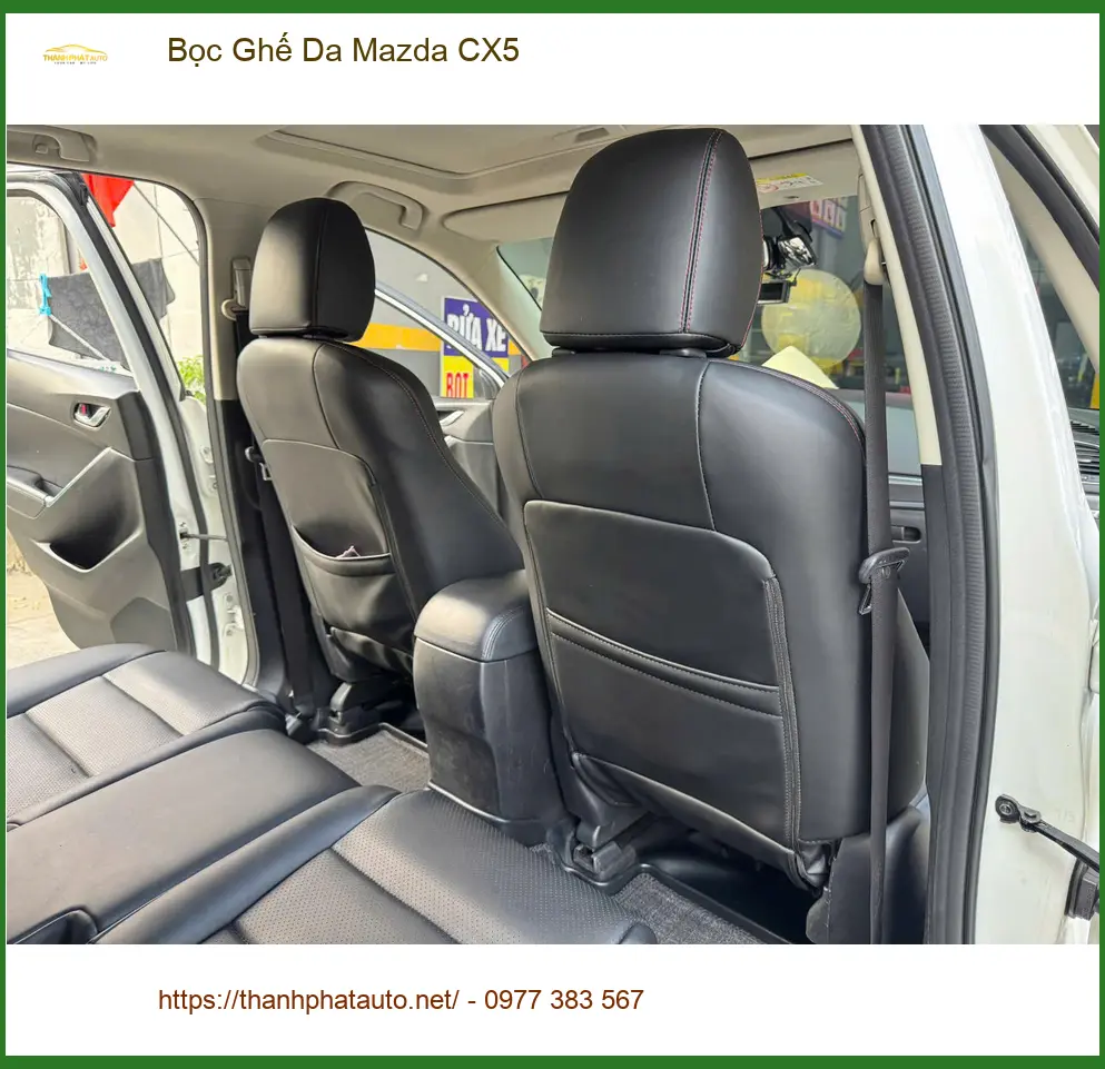 Anh Phát bọc ghế da Mazda CX5 tại Quận 11 để khoang xe sạch và sang trọng hơn ảnh thực tế 4