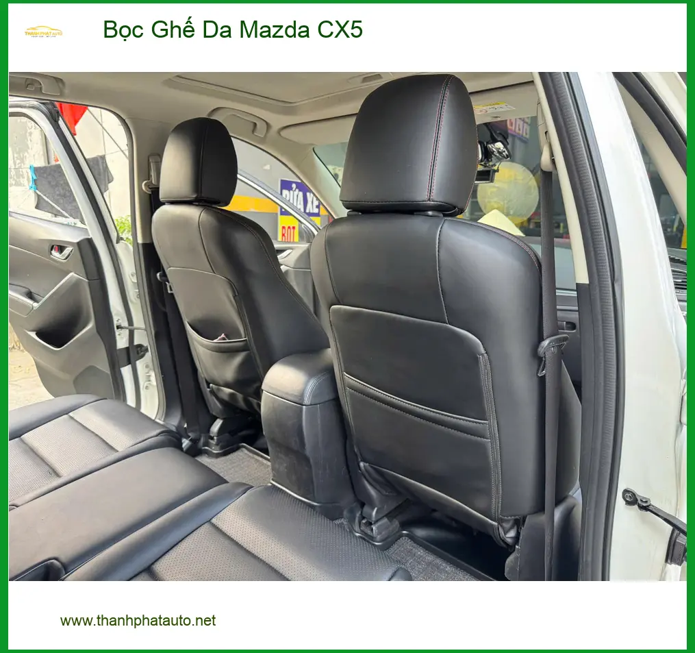 Chị Thảo bọc ghế da Mazda CX5 tại Quận 1 để xe luôn mới và dễ dàng vệ sinh ảnh thực tế 2
