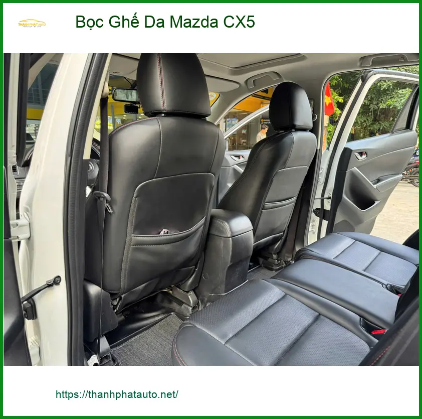 Chị Thảo bọc ghế da Mazda CX5 tại Quận 1 để xe luôn mới và dễ dàng vệ sinh ảnh thực tế 5
