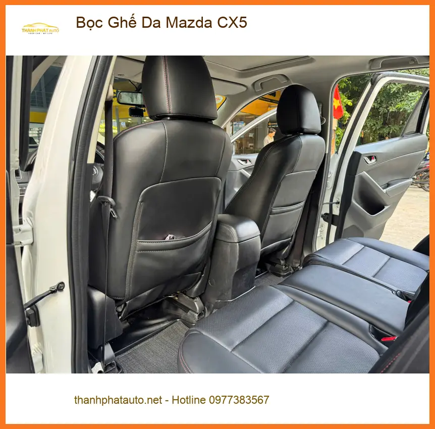 Anh Lâm bọc ghế da Mazda CX5 tại Hóc Môn để nâng tầm không gian nội thất