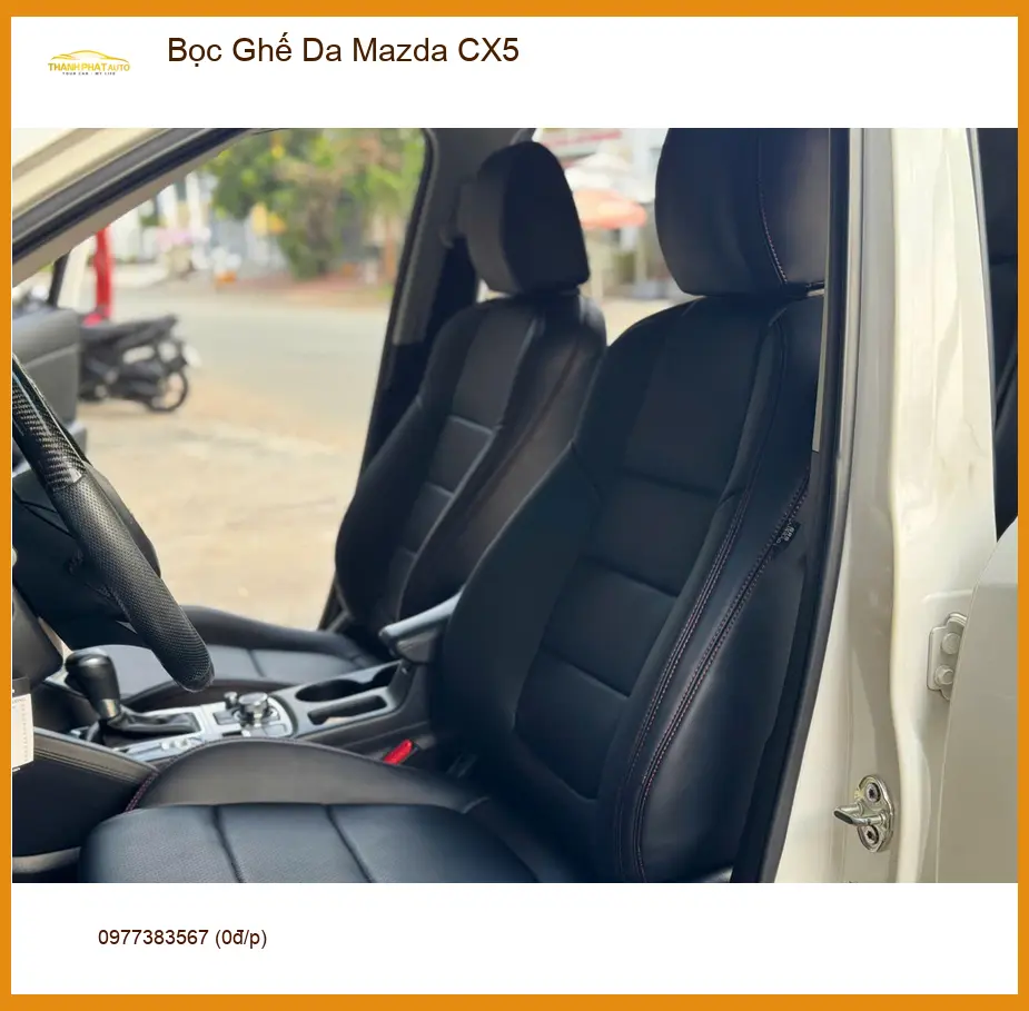 Anh Lâm bọc ghế da Mazda CX5 tại Hóc Môn để nâng tầm không gian nội thất ảnh thực tế 3