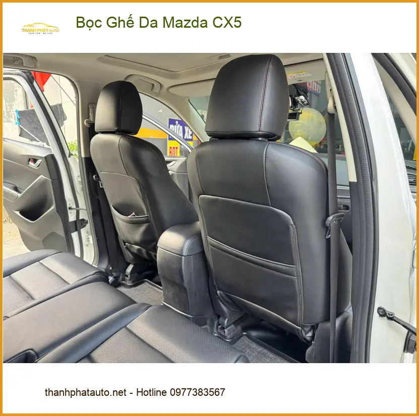 Anh Lâm bọc ghế da Mazda CX5 tại Hóc Môn để nâng tầm không gian nội thất ảnh thực tế 4