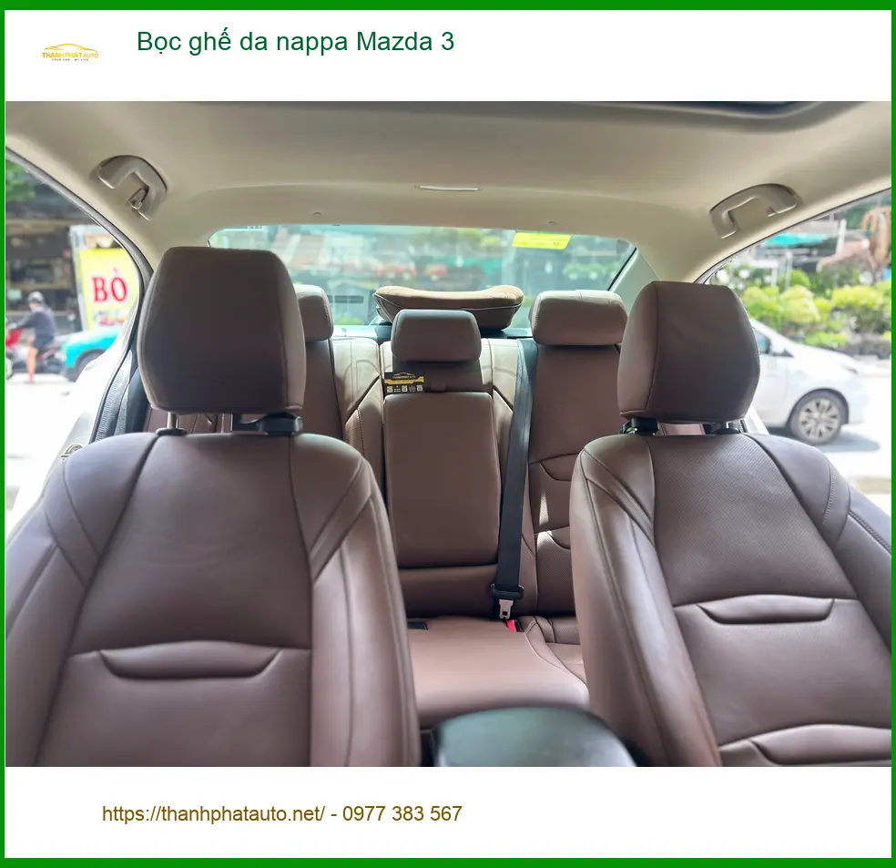 Anh Khôi bọc ghế da nappa Mazda 3 tại Quận Thủ Đức để nội thất sang trọng hơn