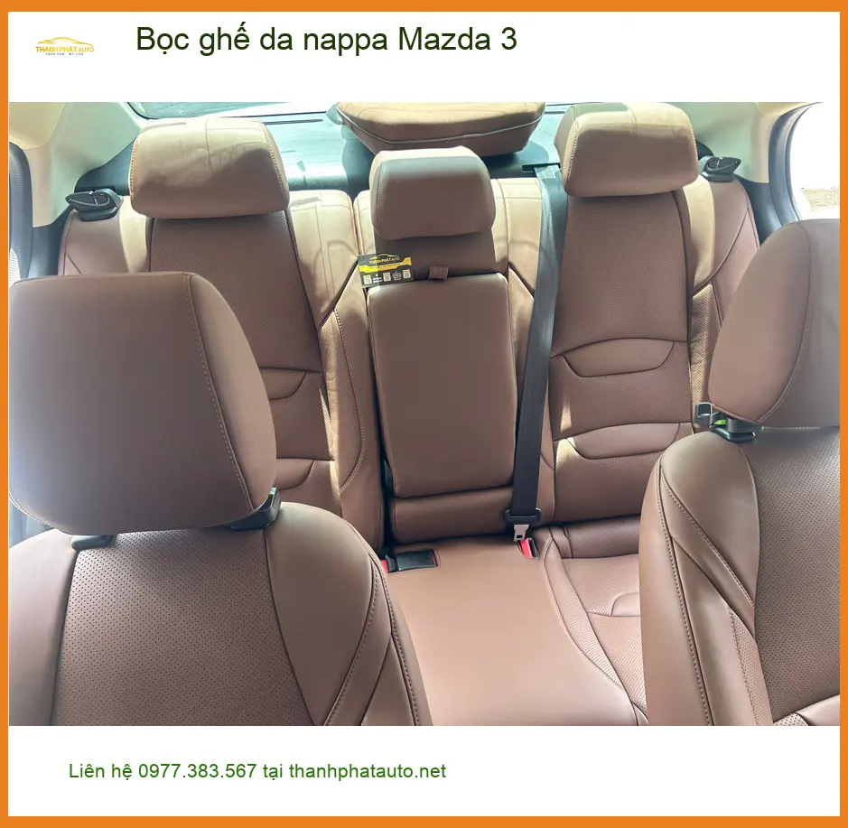 Bác Minh bọc ghế da nappa cho Mazda 3 ở Quận 2 để nâng tầm không gian xe ảnh thực tế 4