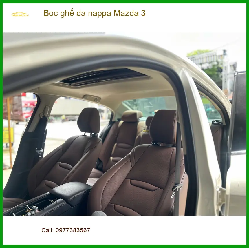Anh Hưng bọc ghế da Nappa Mazda 3 Quận Bình Thạnh để nâng tầm không gian xe ảnh thực tế 2