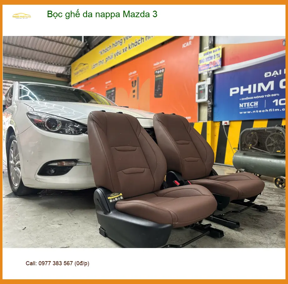 Anh Hưng bọc ghế da Nappa Mazda 3 Quận Bình Thạnh để nâng tầm không gian xe ảnh thực tế 4