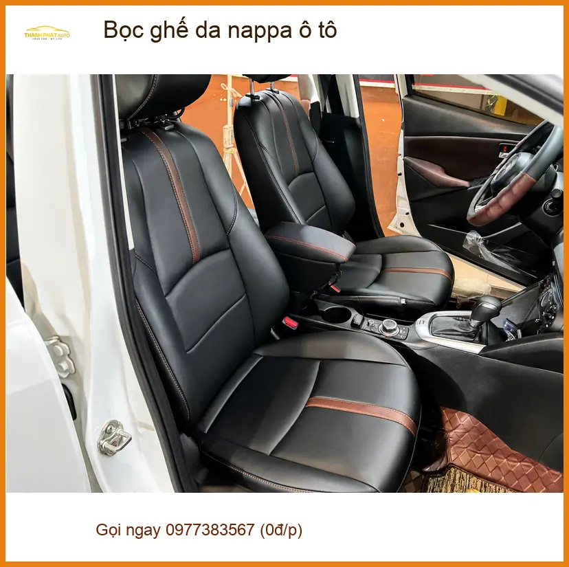 Chị Thảo bọc ghế da Nappa ô tô Hyundai Accent tại Quận Tân Bình để nội thất thêm sang trọng ảnh thực tế 2