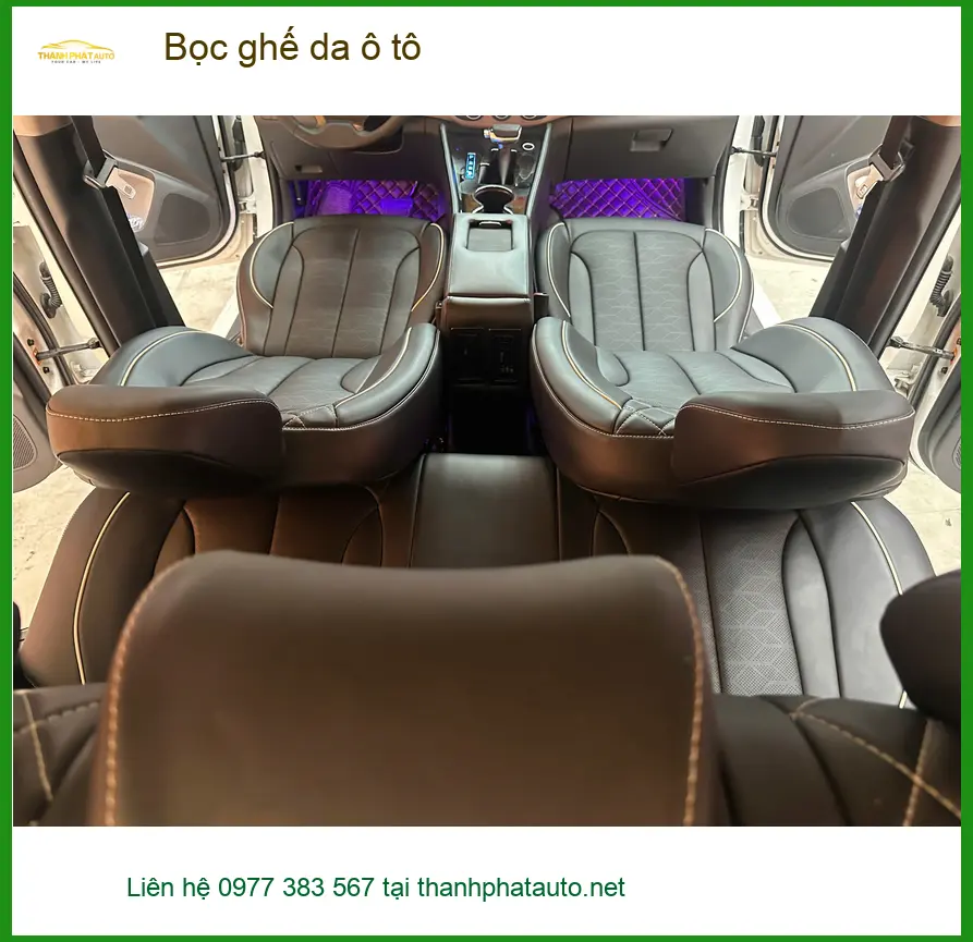 Chị Thảo bọc ghế da ô tô Honda CR-V tại Quận 7 vì ghế cũ đã xuống cấp ảnh thực tế 4