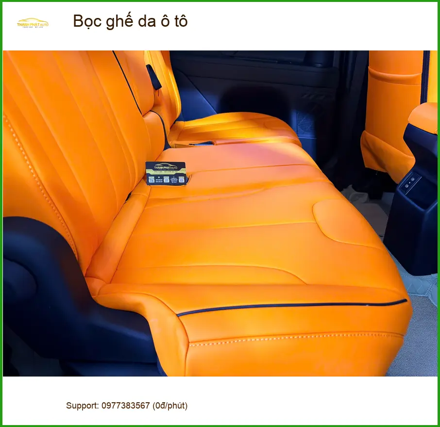 Anh Khải bọc ghế da ô tô Kia Carnival ở Gò Vấp, nội thất như mới ảnh thực tế 3