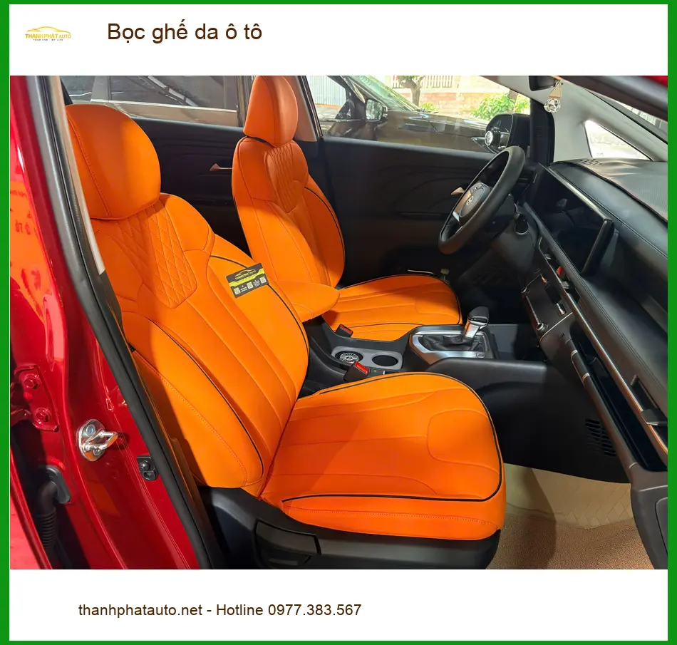 Anh Khải bọc ghế da ô tô Kia Carnival ở Gò Vấp, nội thất như mới ảnh thực tế 5