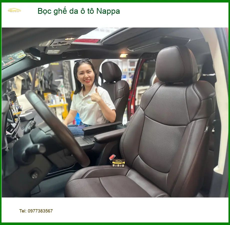 Anh Trí bọc ghế da ô tô Nappa cho Hyundai Accent tại Quận 12 để nâng tầm nội thất