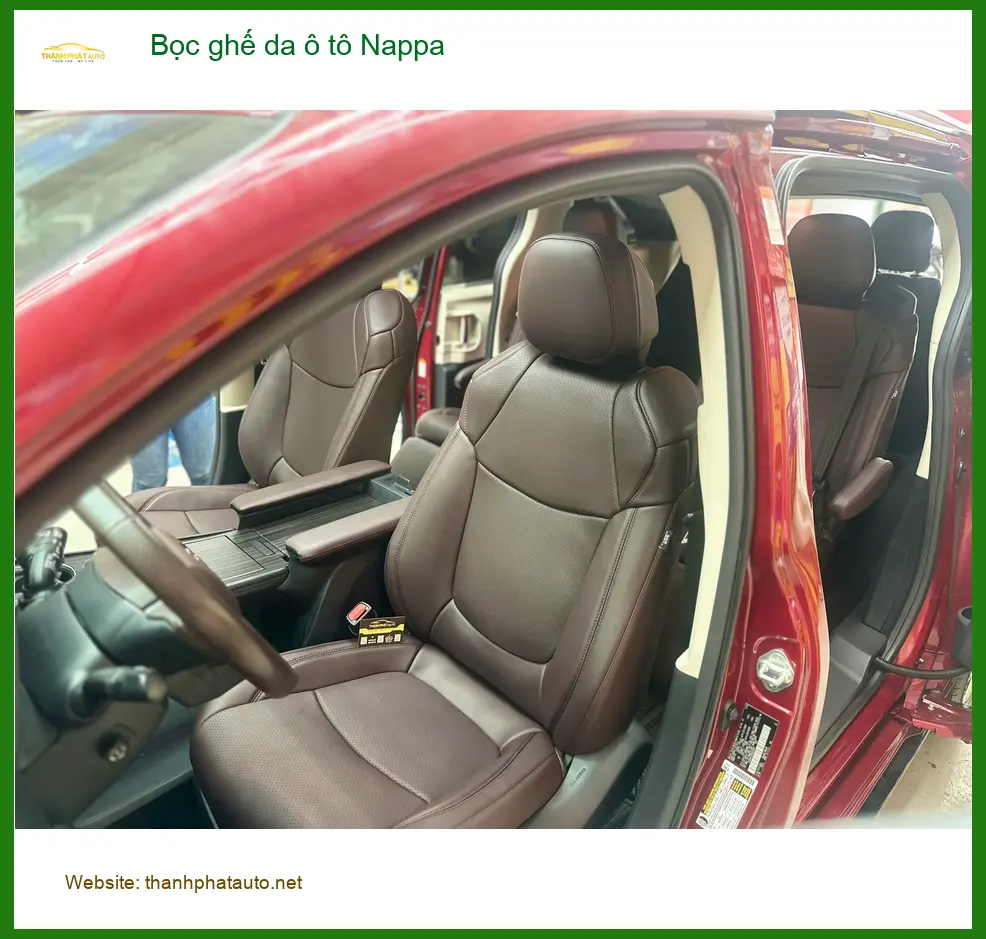 Anh Quang bọc ghế da Nappa Hyundai Accent Quận 6 nâng cấp nội thất sang trọng