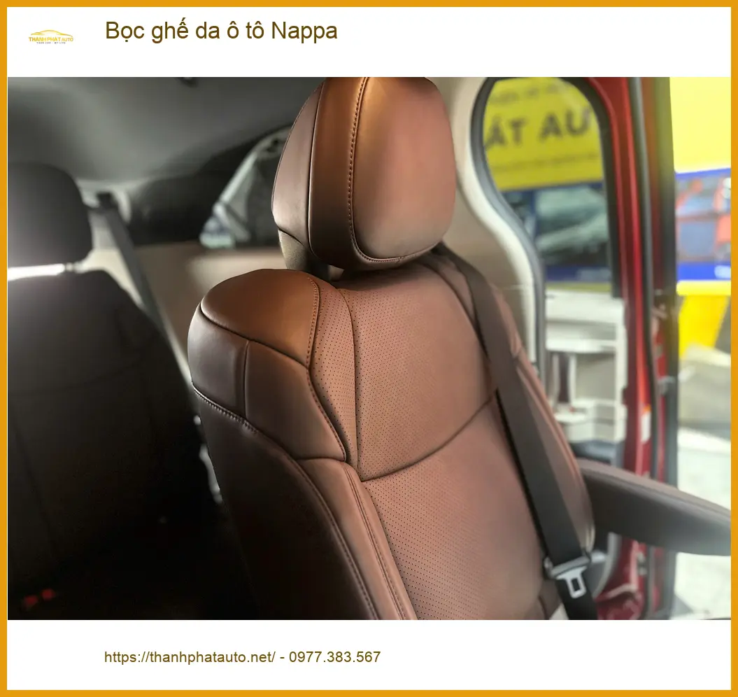 Anh Quang bọc ghế da Nappa Hyundai Accent Quận 6 nâng cấp nội thất sang trọng ảnh thực tế 2