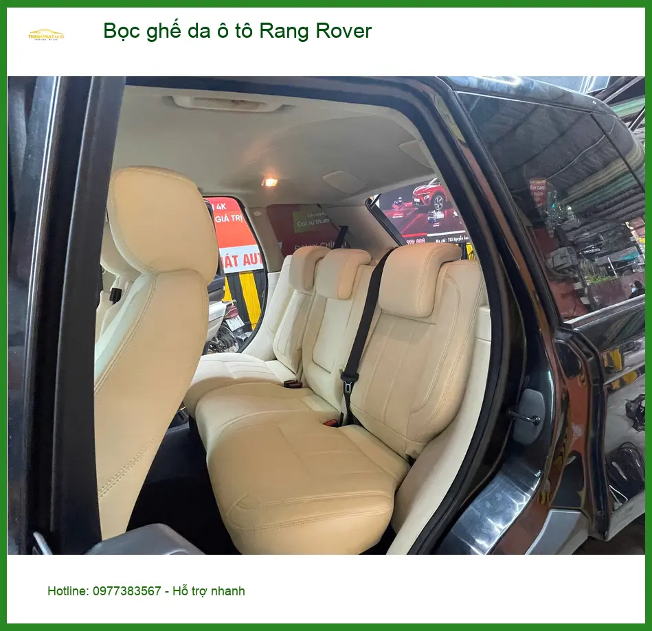 Chị Thảo bọc ghế da Range Rover tại Quận Tân Phú nâng tầm nội thất sang trọng