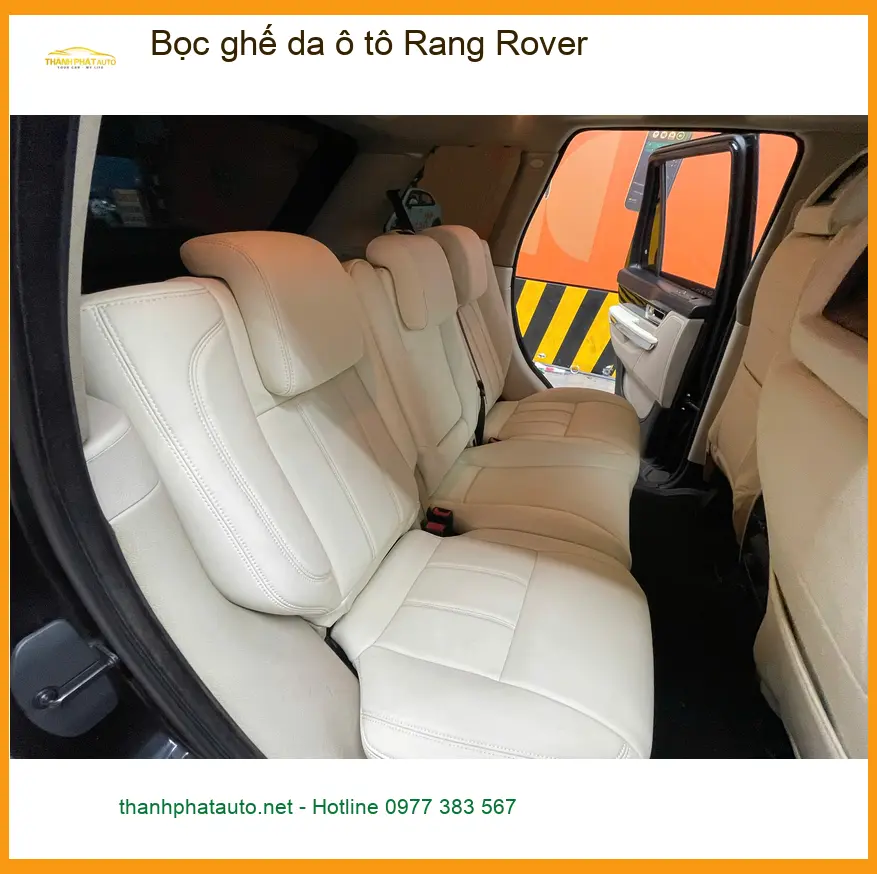 Anh Trường bọc ghế da ô tô Range Rover Evoque tại Củ Chi để nội thất thêm sang trọng ảnh thực tế 2