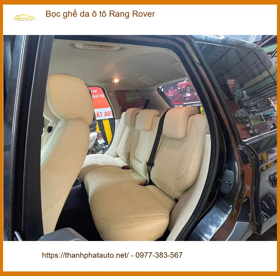 Anh Trường bọc ghế da ô tô Range Rover Evoque tại Củ Chi để nội thất thêm sang trọng ảnh thực tế 4