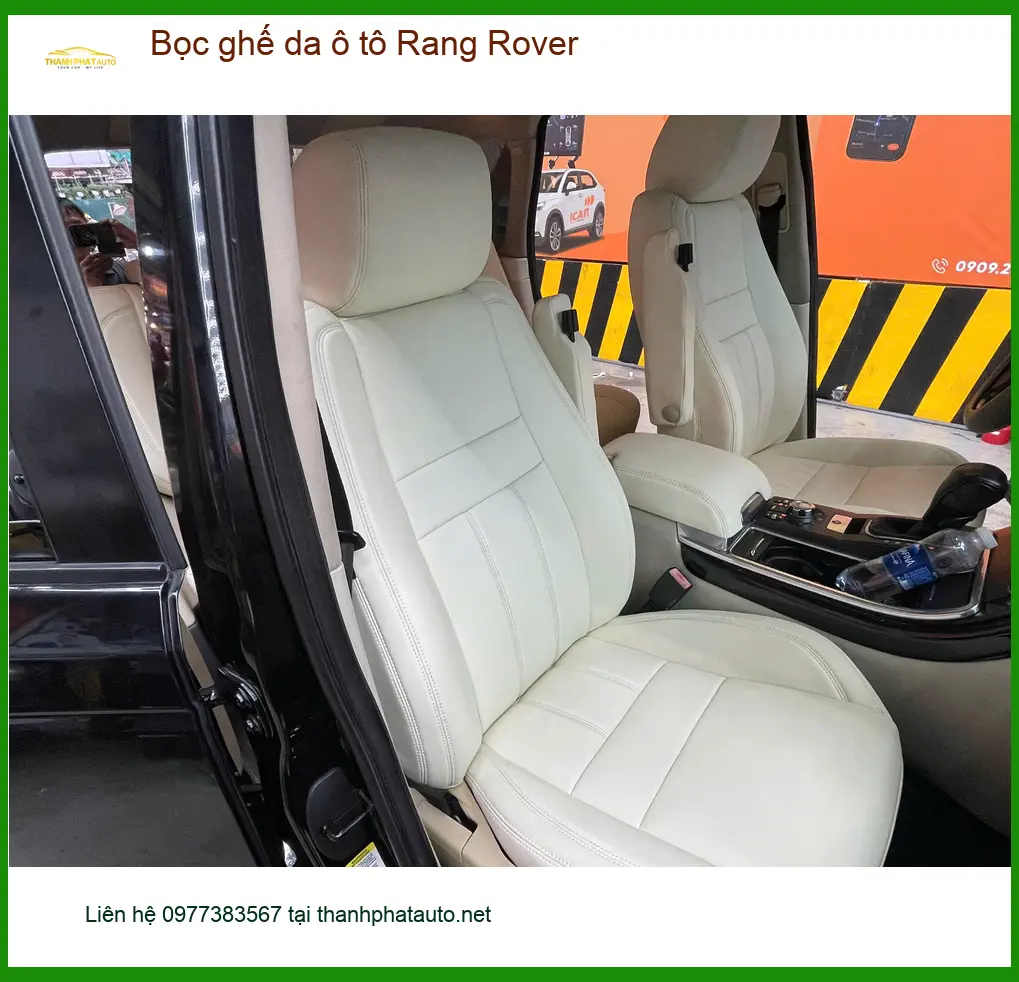 Anh Trường bọc ghế da ô tô Range Rover Evoque tại Củ Chi để nội thất thêm sang trọng ảnh thực tế 5