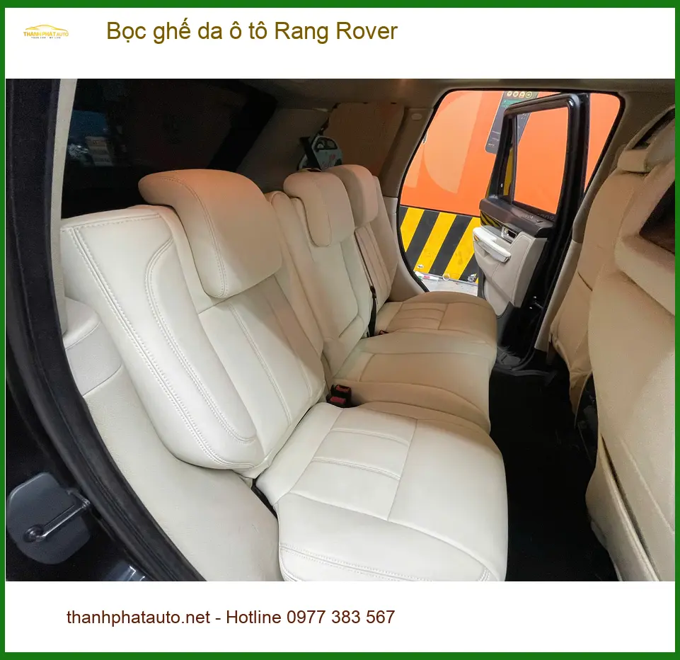 Anh Khải bọc ghế da ô tô Rang Rover tại Quận 2 để nâng tầm không gian xe ảnh thực tế 3