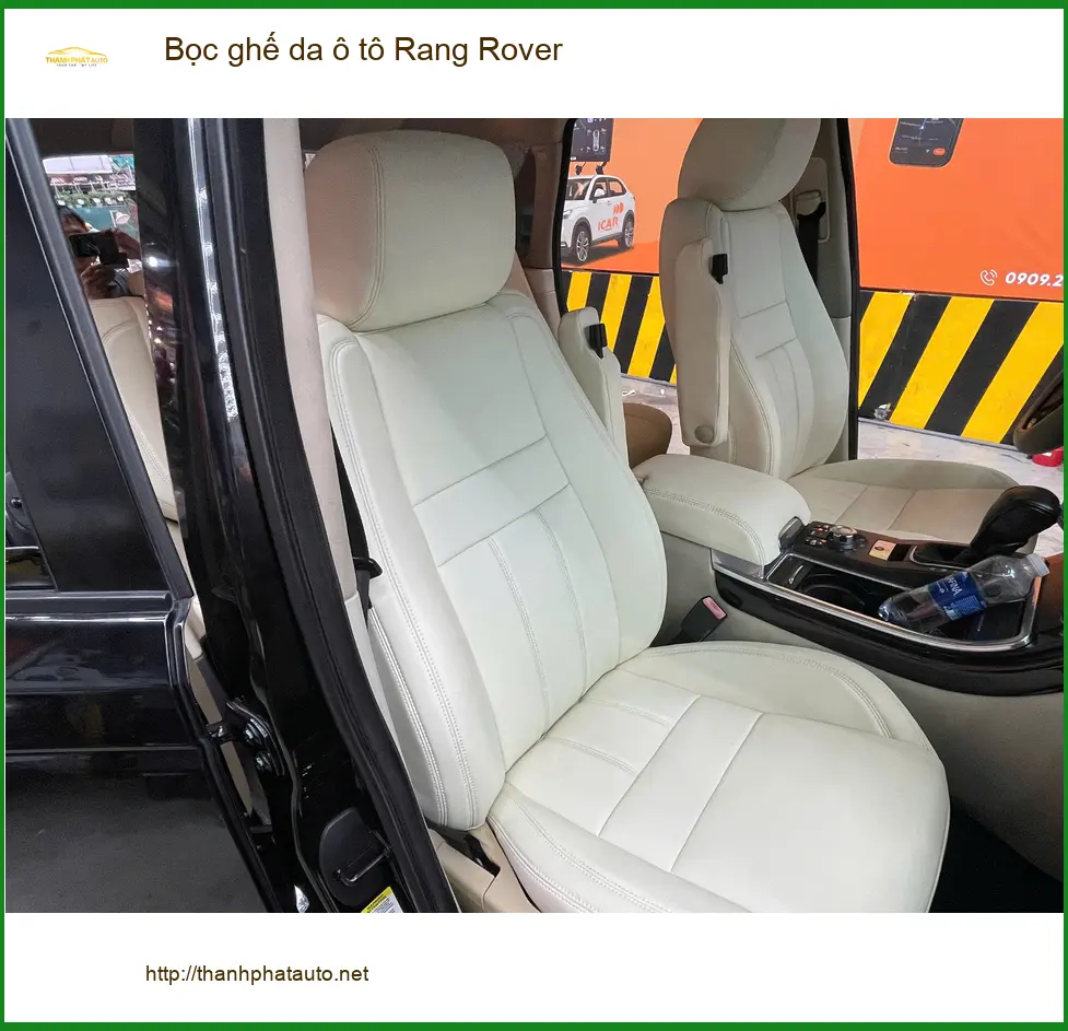 Chú Tân bọc ghế da Rang Rover tại Quận Cần Giờ để đổi mới không gian xe
