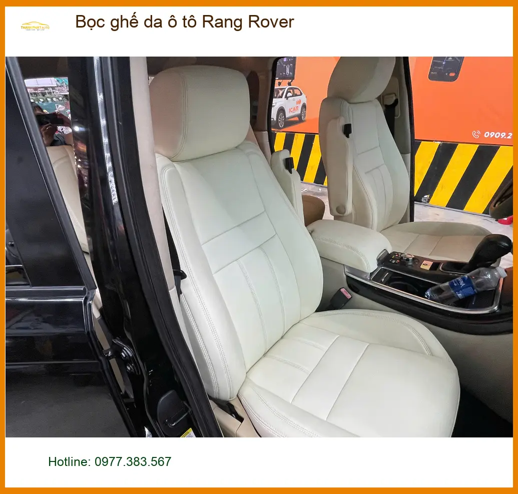 Chú Tân bọc ghế da Rang Rover tại Quận Cần Giờ để đổi mới không gian xe ảnh thực tế 4