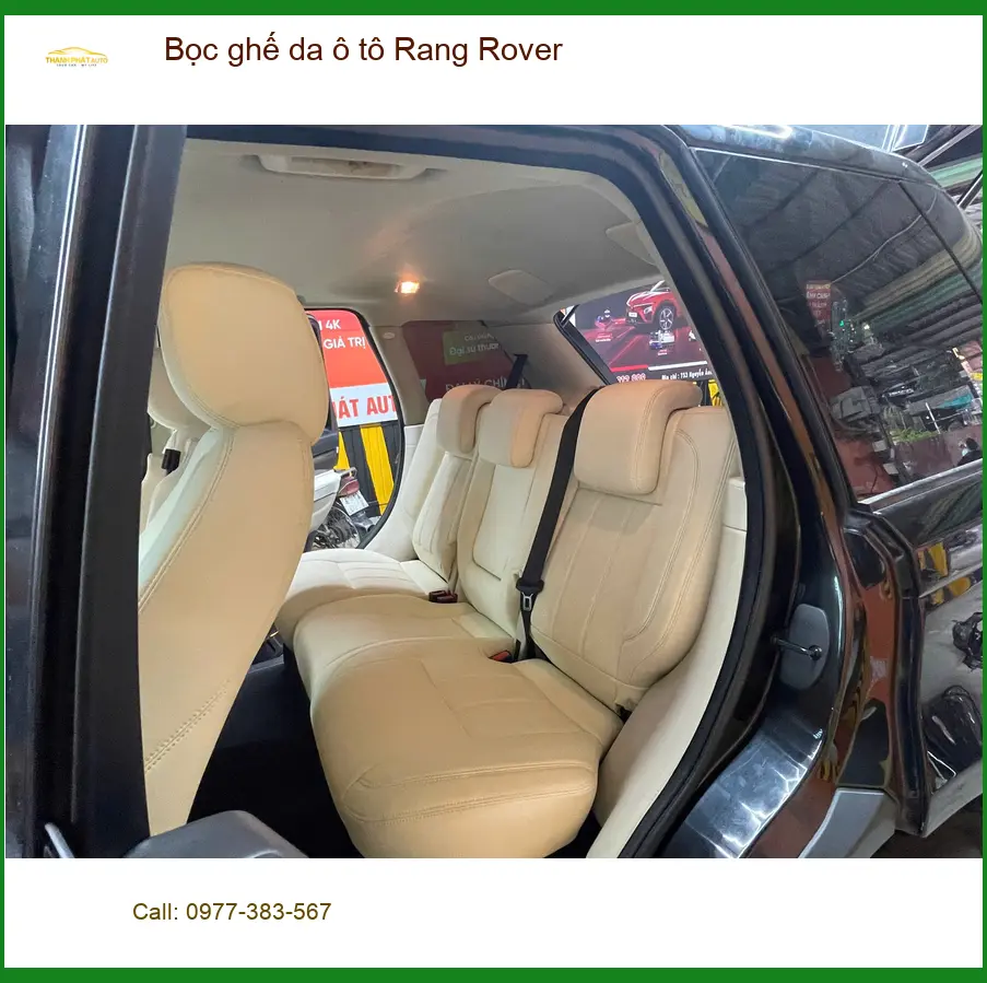 Chú Tân bọc ghế da Rang Rover tại Quận Cần Giờ để đổi mới không gian xe ảnh thực tế 5