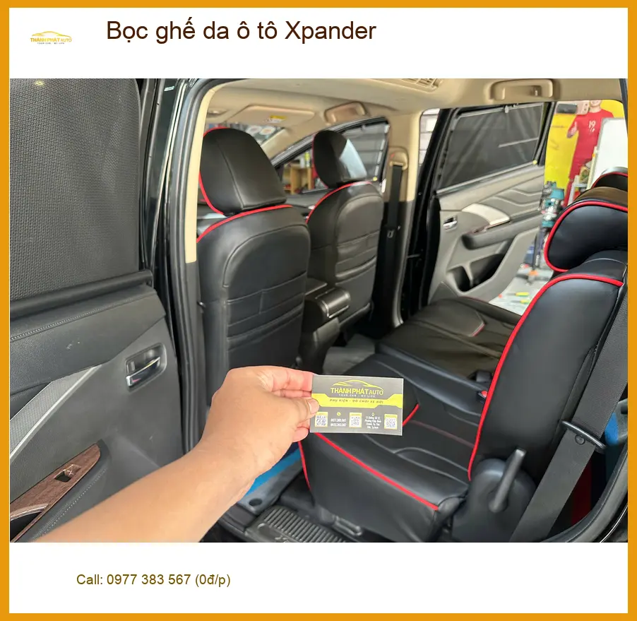 Anh Khải bọc ghế da ô tô Xpander Quận 10 để nội thất xe luôn mới đẹp ảnh thực tế 3