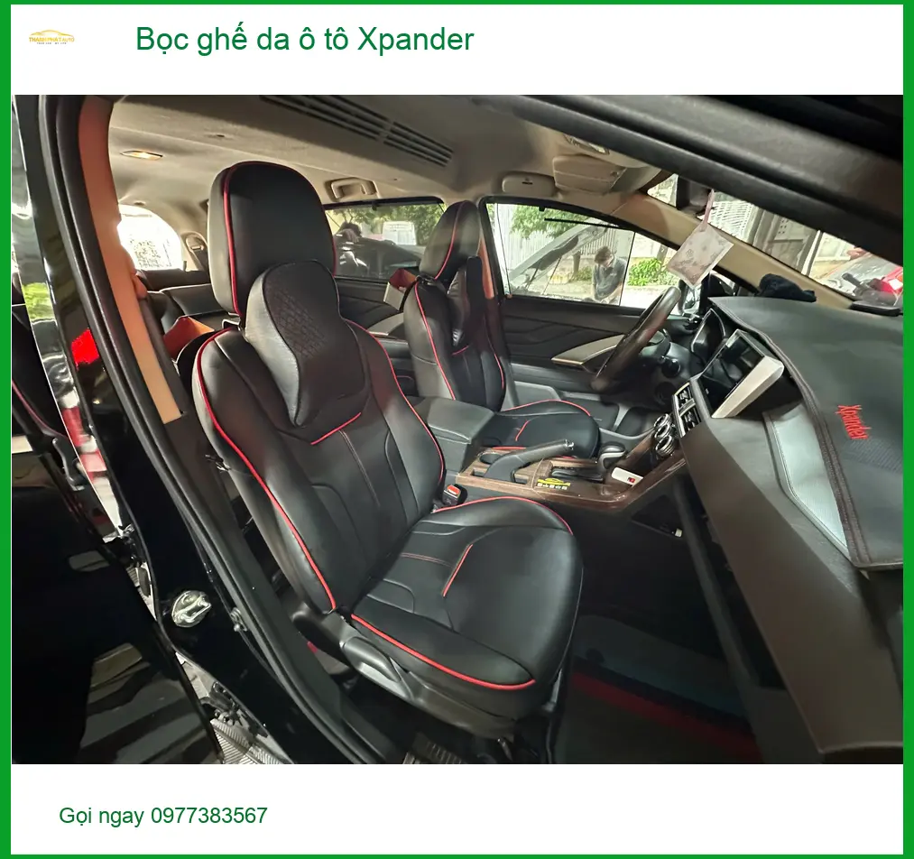 Chị Loan bọc ghế da ô tô Xpander Quận Bình Thạnh để nội thất mới mẻ hơn ảnh thực tế 3