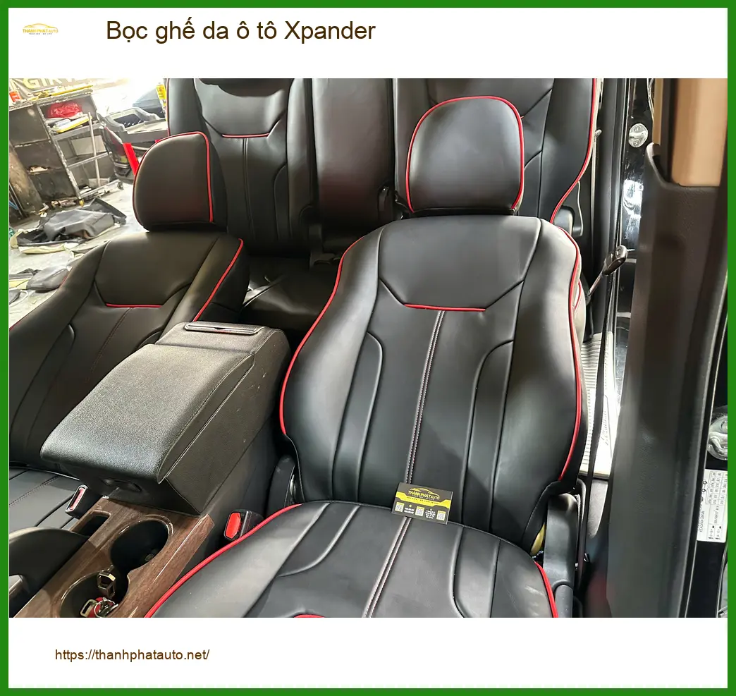 Chị Loan bọc ghế da ô tô Xpander Quận Bình Thạnh để nội thất mới mẻ hơn ảnh thực tế 4