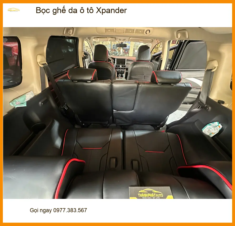 Chị Loan bọc ghế da ô tô Xpander Quận Bình Thạnh để nội thất mới mẻ hơn ảnh thực tế 5