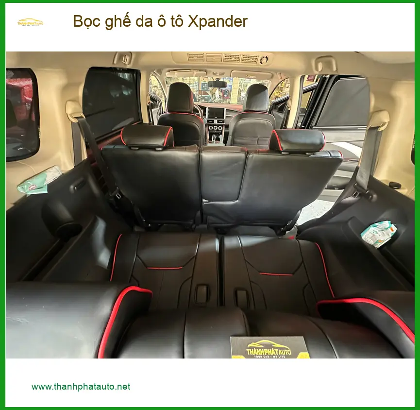 Anh Khang bọc ghế da ô tô Xpander Quận 12 để nội thất sang trọng, sạch sẽ ảnh thực tế 5