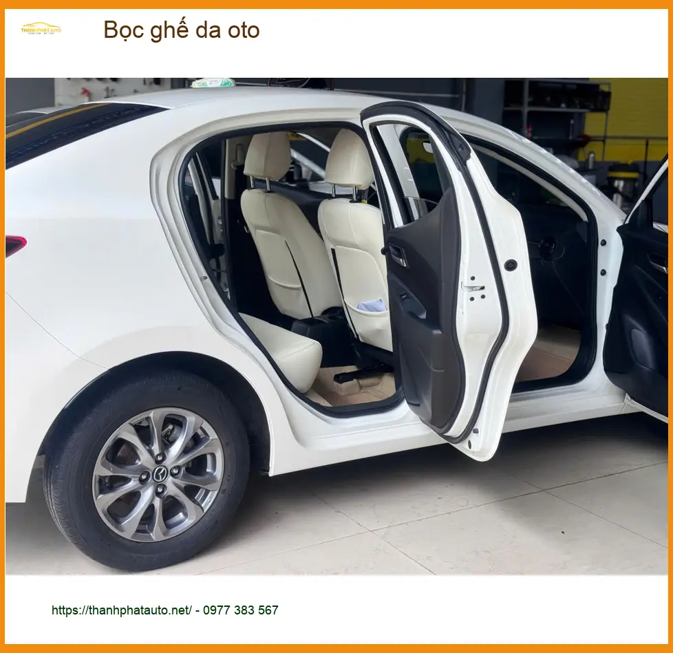 Chị Lan Anh bọc ghế da ô tô Hyundai Accent ở Quận 2, nội thất đẹp bền ảnh thực tế 3