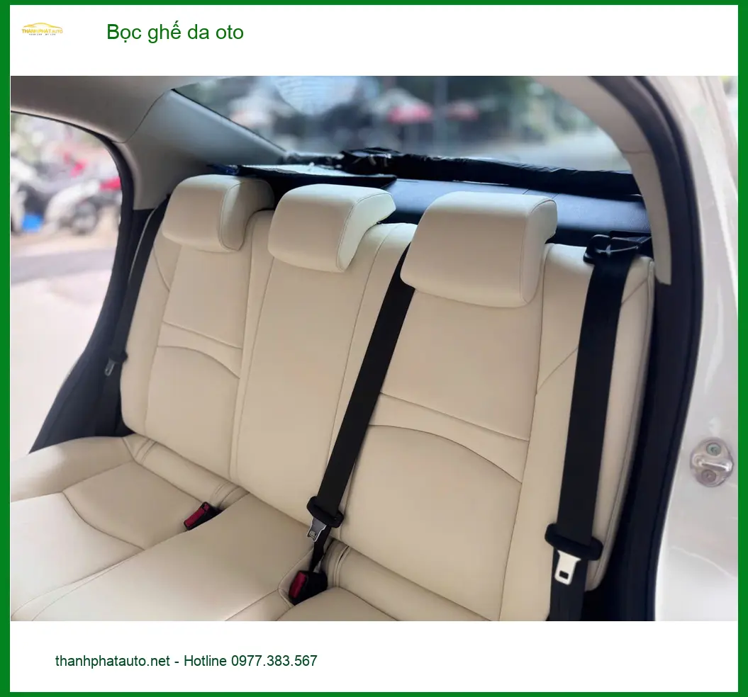 Chị Lan Anh bọc ghế da ô tô Hyundai Accent ở Quận 2, nội thất đẹp bền ảnh thực tế 4