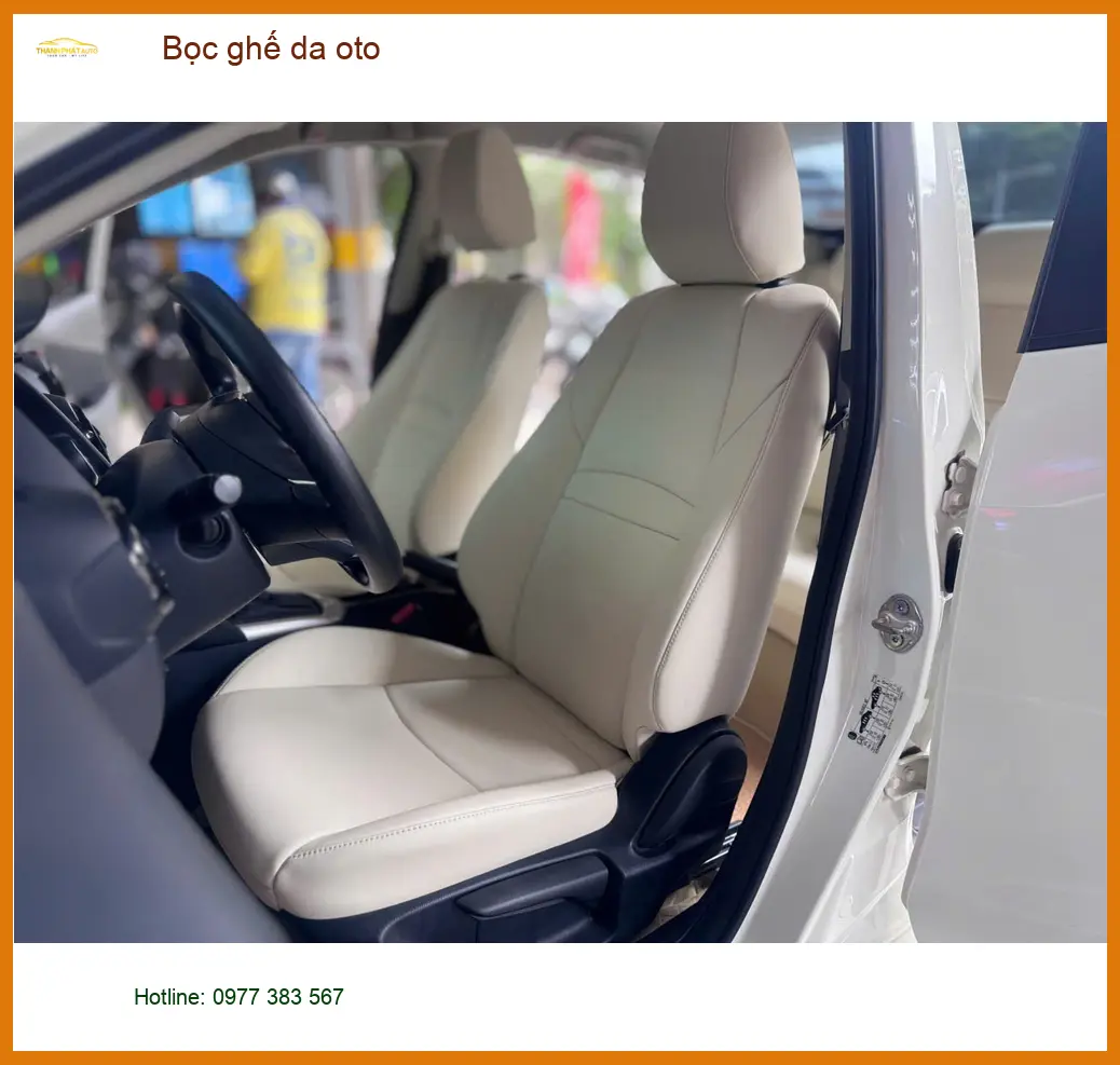 Anh Kiên bọc ghế da oto Suzuki XL7 tại Quận 9 để nội thất sang trọng hơn