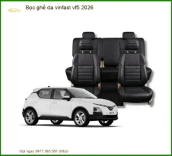 Bọc Ghế Da VinFast VF5 2026 - Trung Tâm Lắp Đặt Uy Tín TPHCM