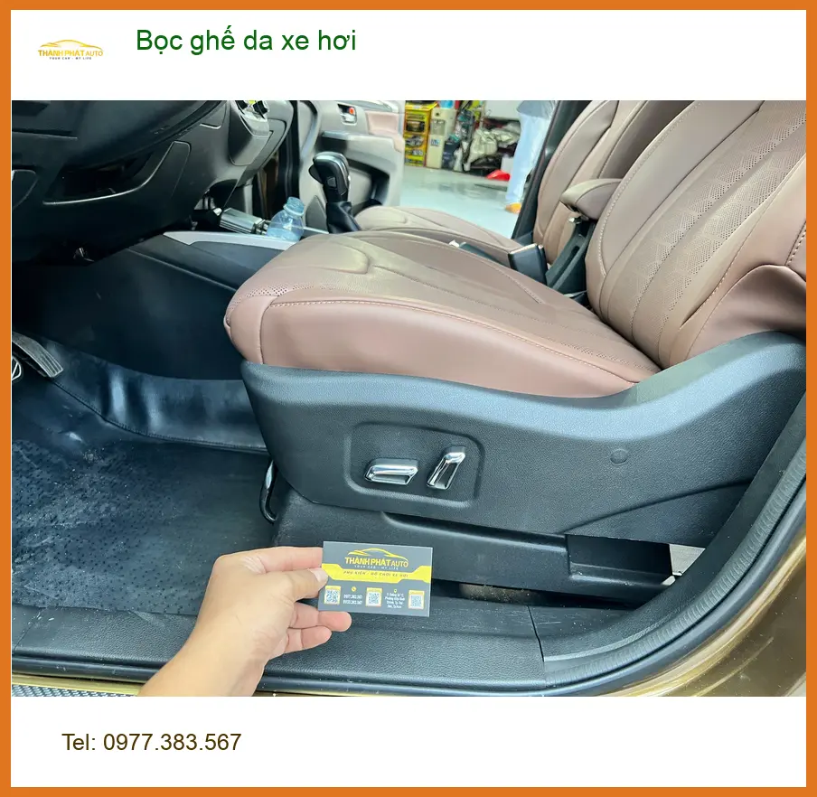 Anh Quang bọc ghế da xe hơi Hyundai Elantra tại Quận 2 để nội thất sạch đẹp hơn ảnh thực tế 2
