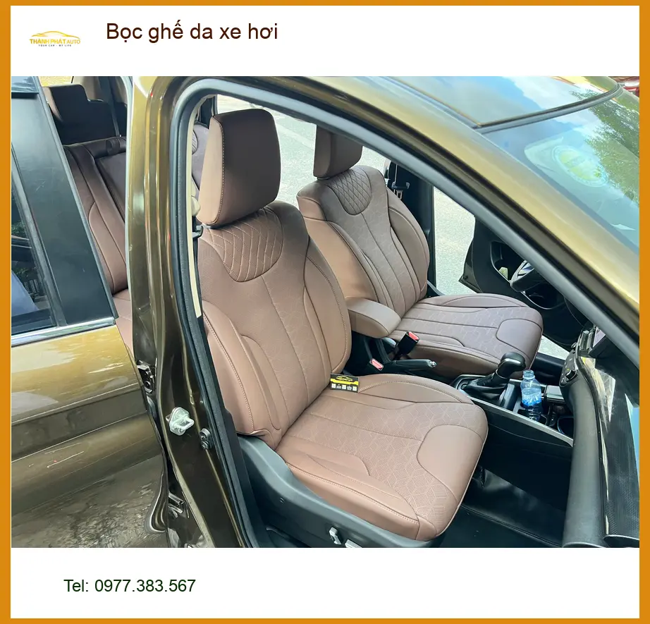 Anh Quang bọc ghế da xe hơi Hyundai Elantra tại Quận 2 để nội thất sạch đẹp hơn ảnh thực tế 4