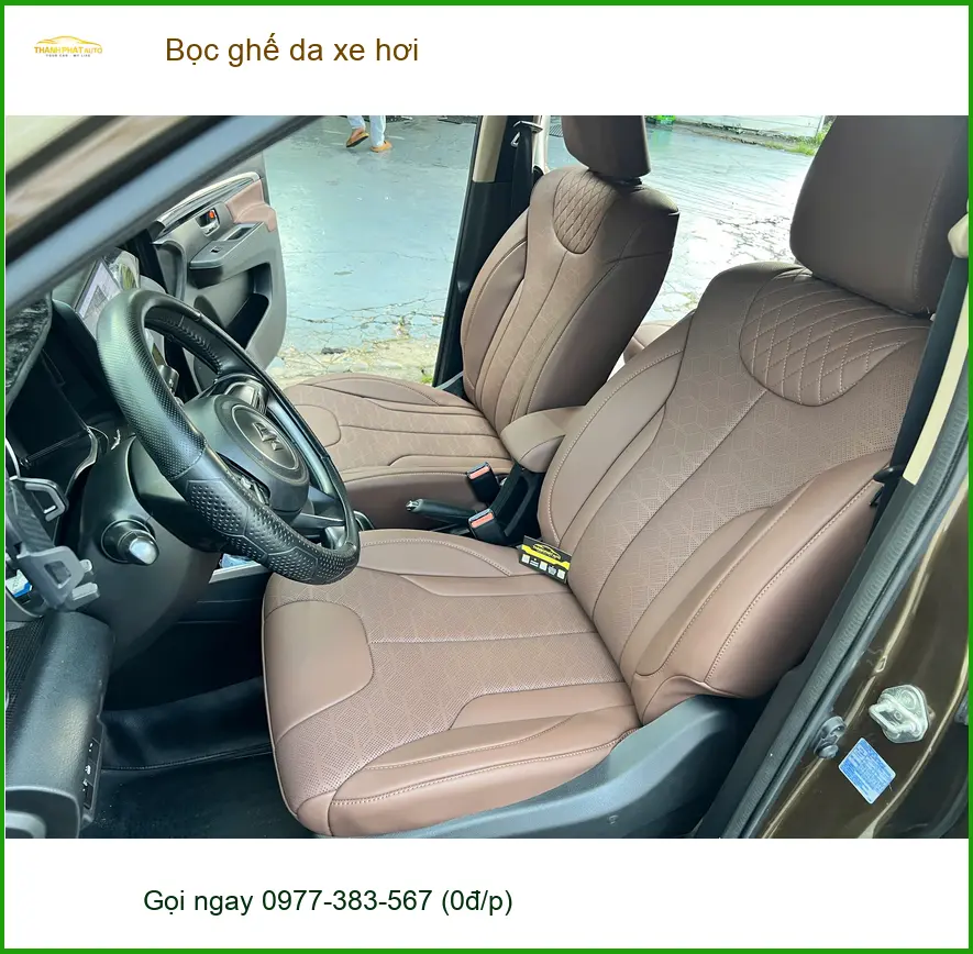 Bọc ghế da xe hơi Quận 1 cho Anh Minh Mazda CX-5 nội thất đã cũ ảnh thực tế 2