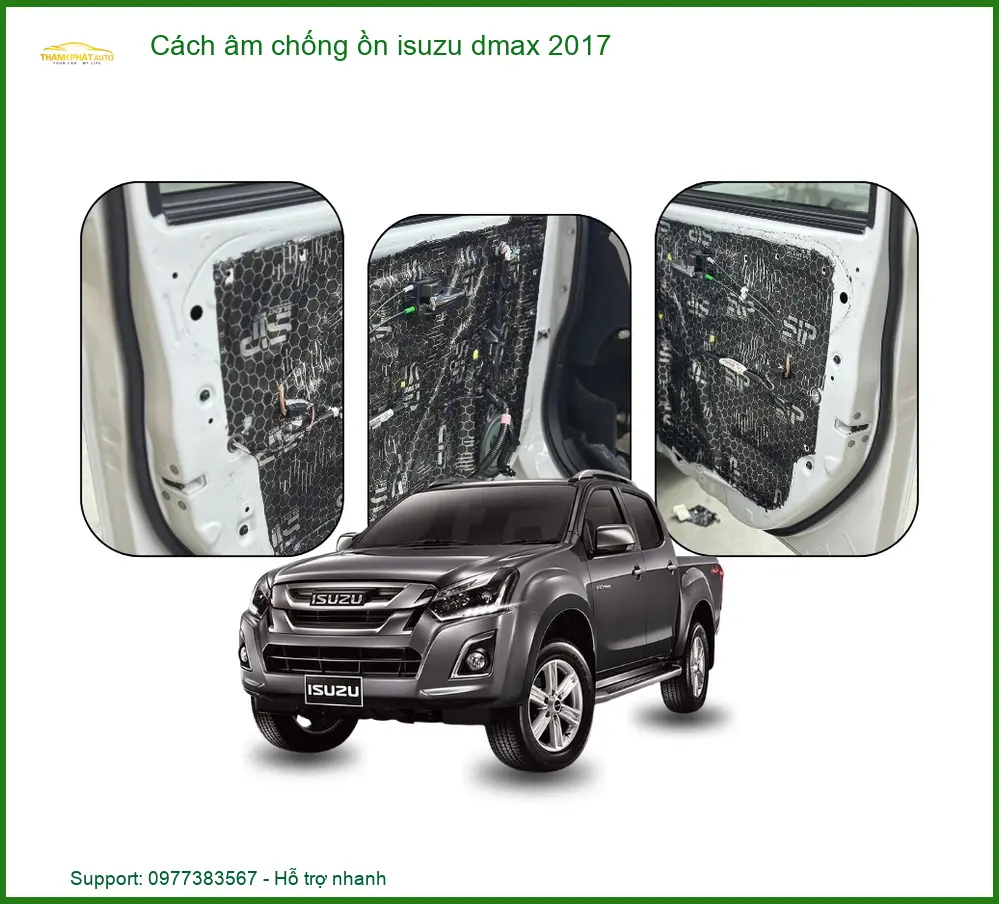 Cách Âm Chống Ồn Isuzu Dmax 2017 - Địa Chỉ Thi Công Uy Tín TPHCM