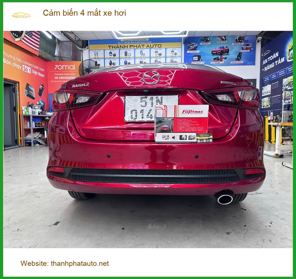 Anh Khang lắp cảm biến 4 mắt xe Hyundai Accent để đỗ xe an toàn hơn ở Bình Chánh ảnh thực tế 2