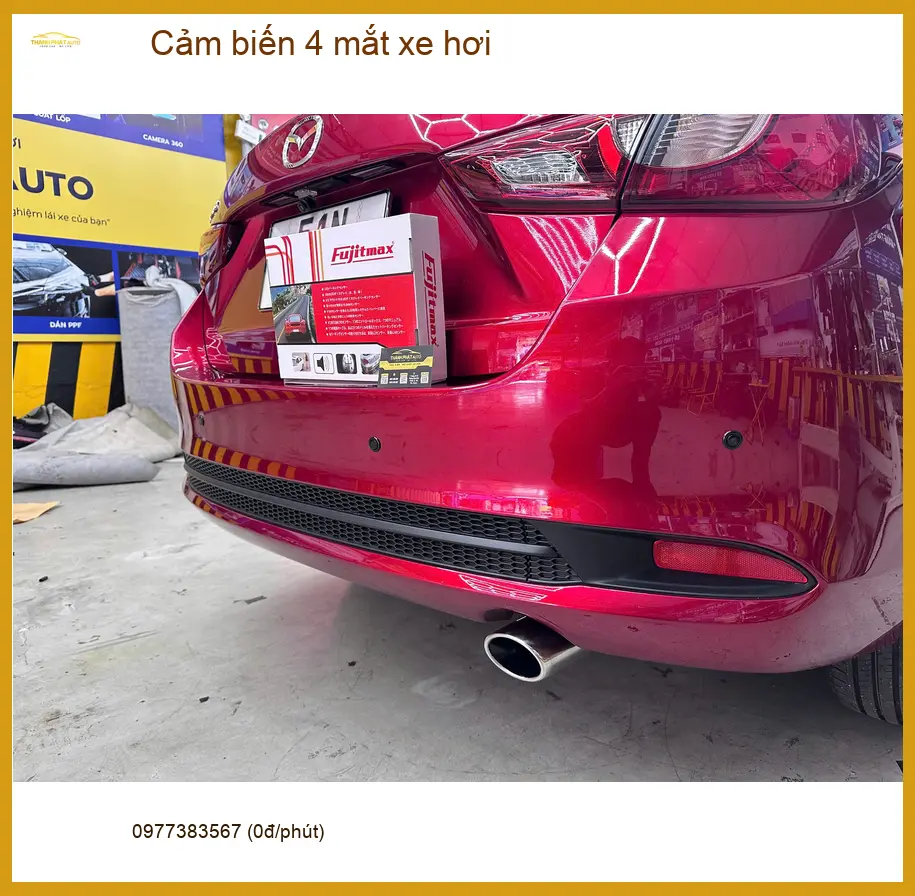 Anh Quang lắp cảm biến 4 mắt xe hơi Suzuki XL7 tại Hóc Môn để đậu xe dễ dàng ảnh thực tế 2