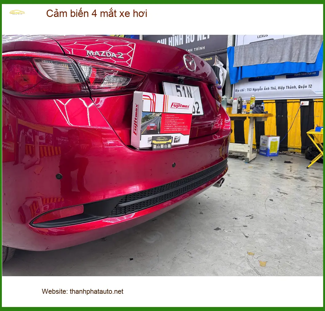 Anh Quang lắp cảm biến 4 mắt xe hơi Suzuki XL7 tại Hóc Môn để đậu xe dễ dàng ảnh thực tế 4