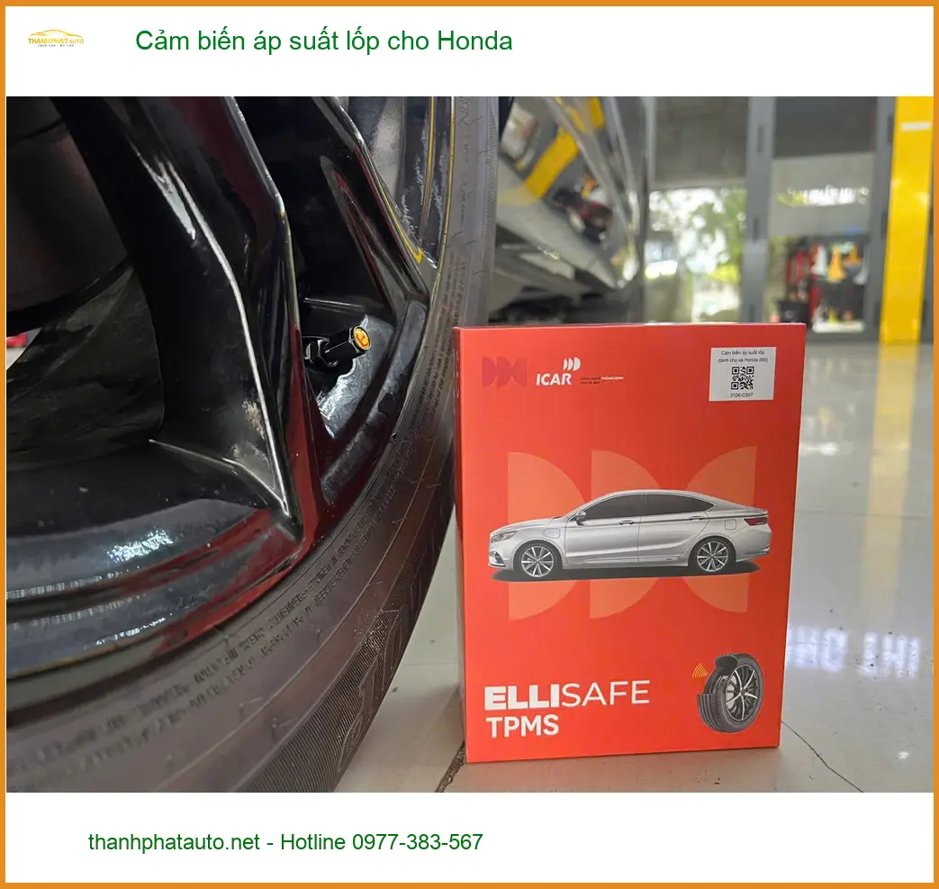 Anh Minh lắp cảm biến áp suất lốp cho Honda CR-V tại Hóc Môn để an tâm khi đi làm mỗi ngày ảnh thực tế 3