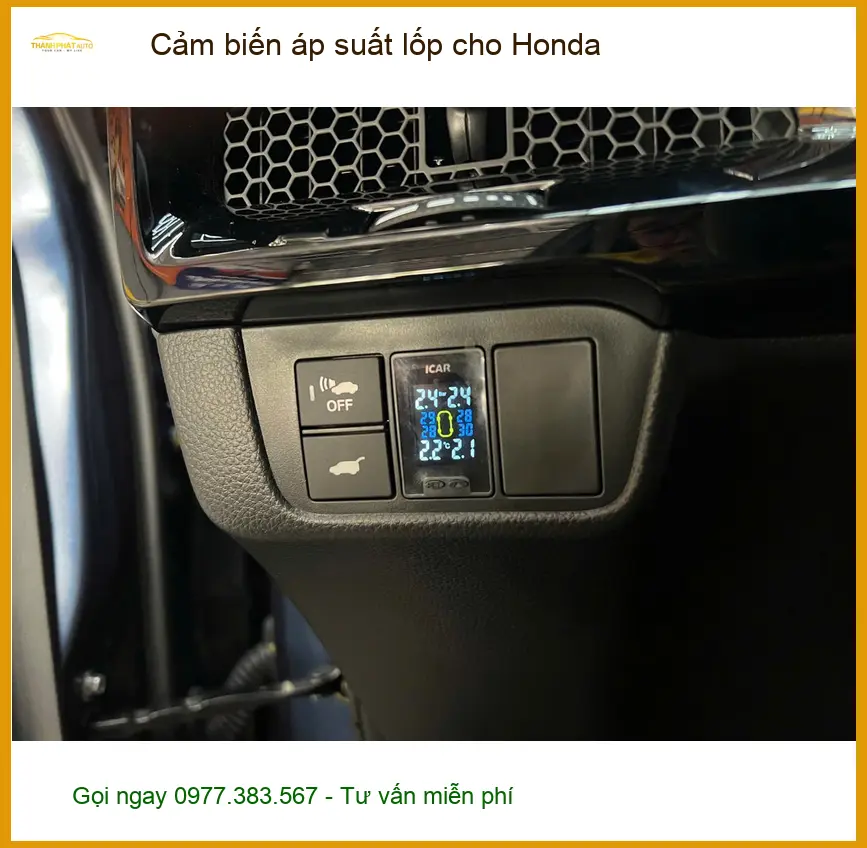 Anh Minh lắp cảm biến áp suất lốp cho Honda CR-V tại Hóc Môn để an tâm khi đi làm mỗi ngày ảnh thực tế 4