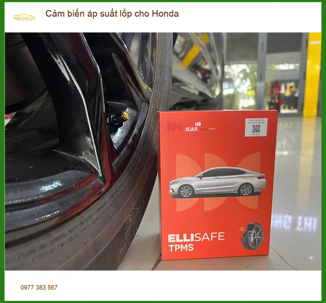 Anh Tuấn Khải lắp Cảm biến áp suất lốp cho Honda CR-V tại Củ Chi để yên tâm hơn khi đi xa
