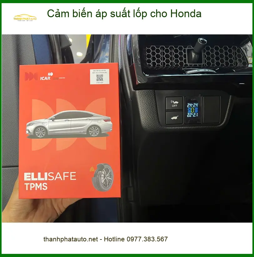 Anh Tuấn Khải lắp Cảm biến áp suất lốp cho Honda CR-V tại Củ Chi để yên tâm hơn khi đi xa ảnh thực tế 3