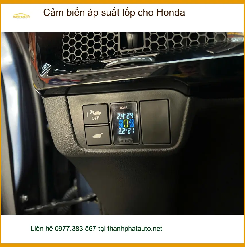 Anh Minh lắp cảm biến áp suất lốp cho Honda CRV tại Quận 2 để an tâm lái xe