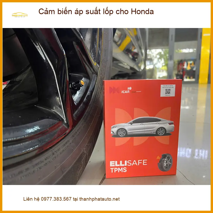 Chú Lâm lắp cảm biến áp suất lốp cho Honda CRV tại Quận 3 để an tâm lái xe ảnh thực tế 5