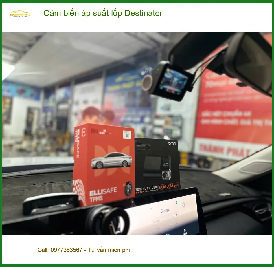 Chú Mạnh lắp cảm biến áp suất lốp Destinator tại Quận Gò Vấp để lái xe an toàn ảnh thực tế 2