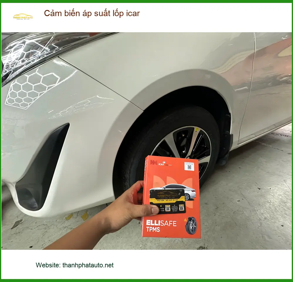 Anh Tấn lắp cảm biến áp suất lốp icar chính hãng cho Hyundai Accent Quận 12 ảnh thực tế 2
